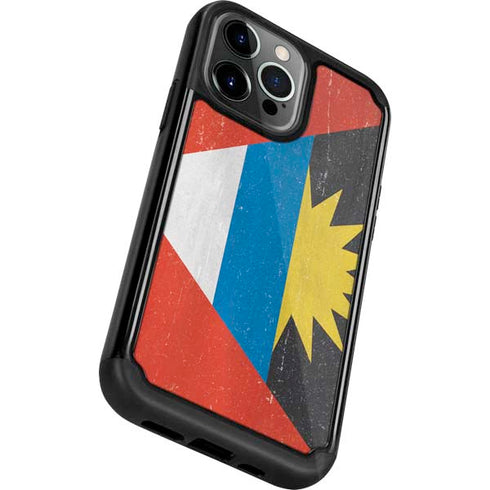 Antigua and Barbuda Flag Distressed iPhone 13 Pro Cargo Case